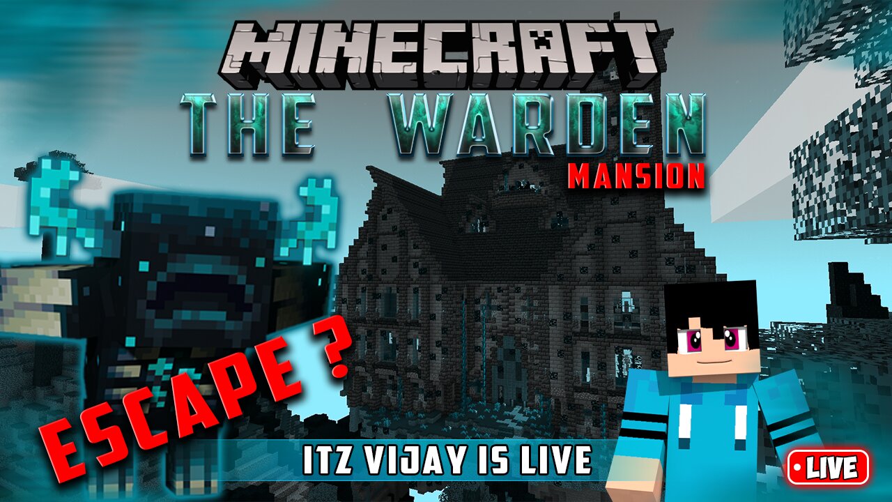 🔴ESCAPE FROM THE WARDEN MANSION IN MINECRAFT SUBSCRIBER EVENT LIVE |💜14 #minecraft #minecraftlive