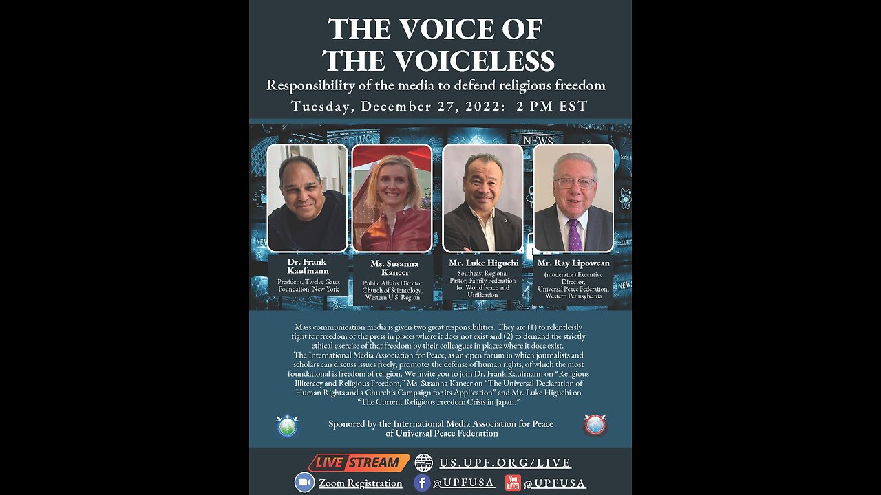 The Voice of the Voiceless: Settlement Project President Speaks on Religious Freedom