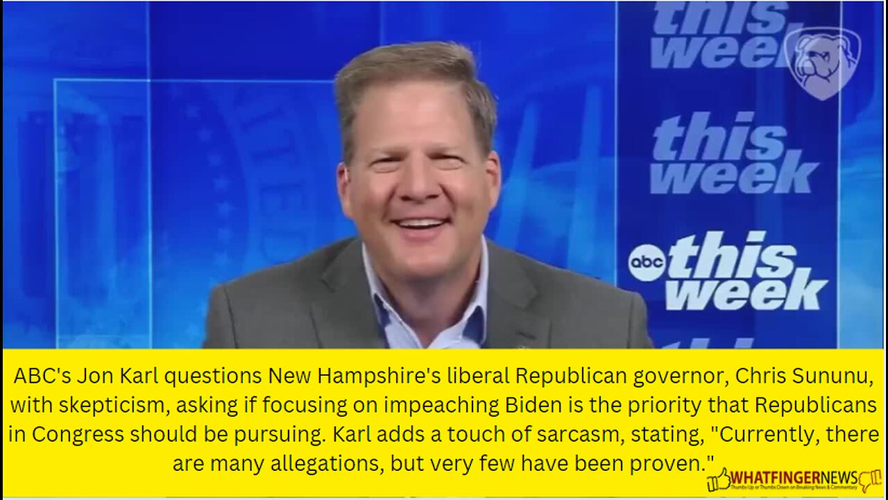 ABC's Jon Karl questions New Hampshire's liberal Republican governor, Chris Sununu, with skepticism