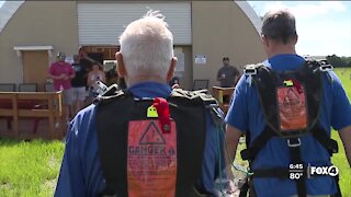 90 year old SWFL man skydives to celebrate