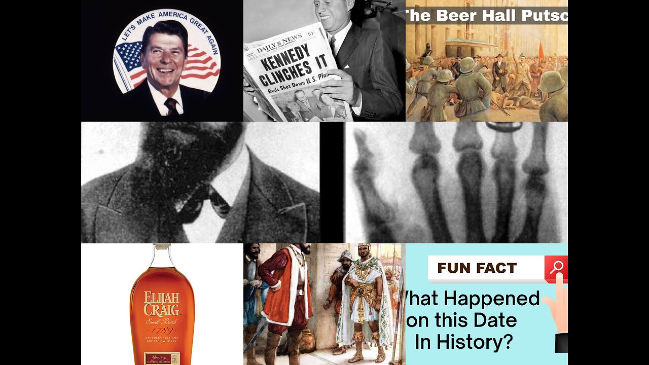 This Date in History - Bourbon Whiskey, X-Rays, Insect Destroyer Patent and MORE! 11/08/24