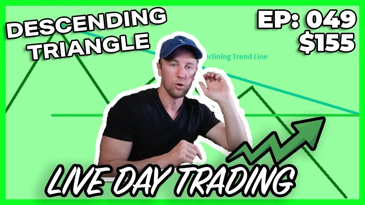 Webull Live Day Trading (Descending Triangle Pattern) | EP 049