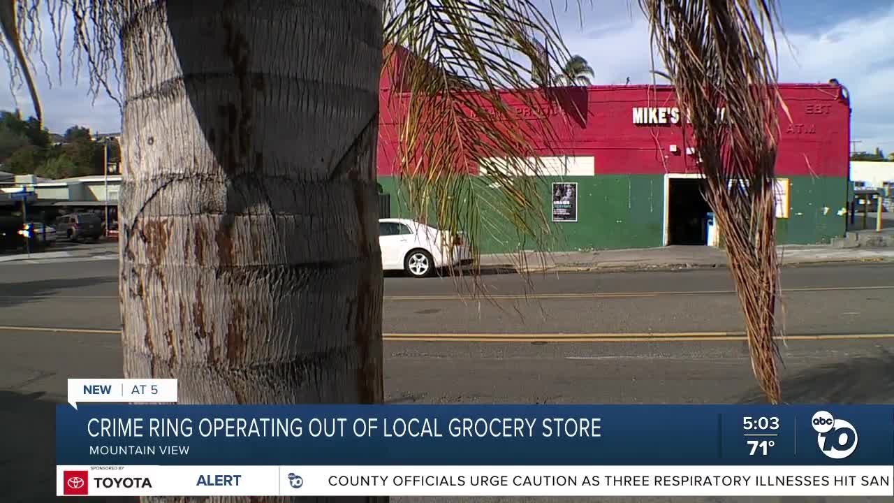 Police investigate crime ring inside Mountainview grocery store