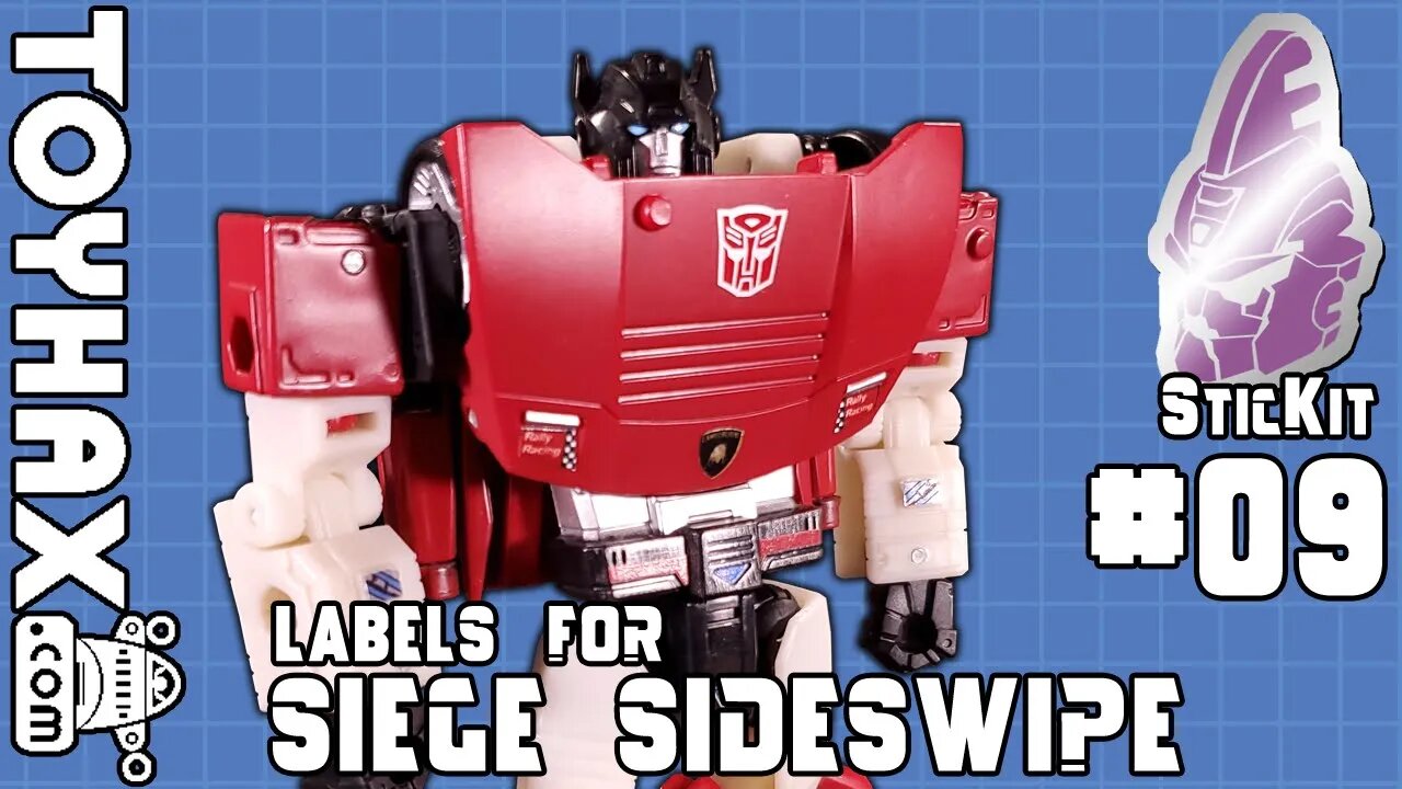 TOYHAX Labels for Siege Sideswipe | SticKit #09