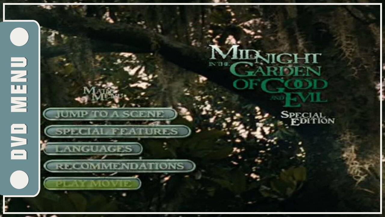 Midnight in the Garden of Good and Evil - DVD Menu