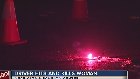 Woman dead after being hit by truck in Summerlin