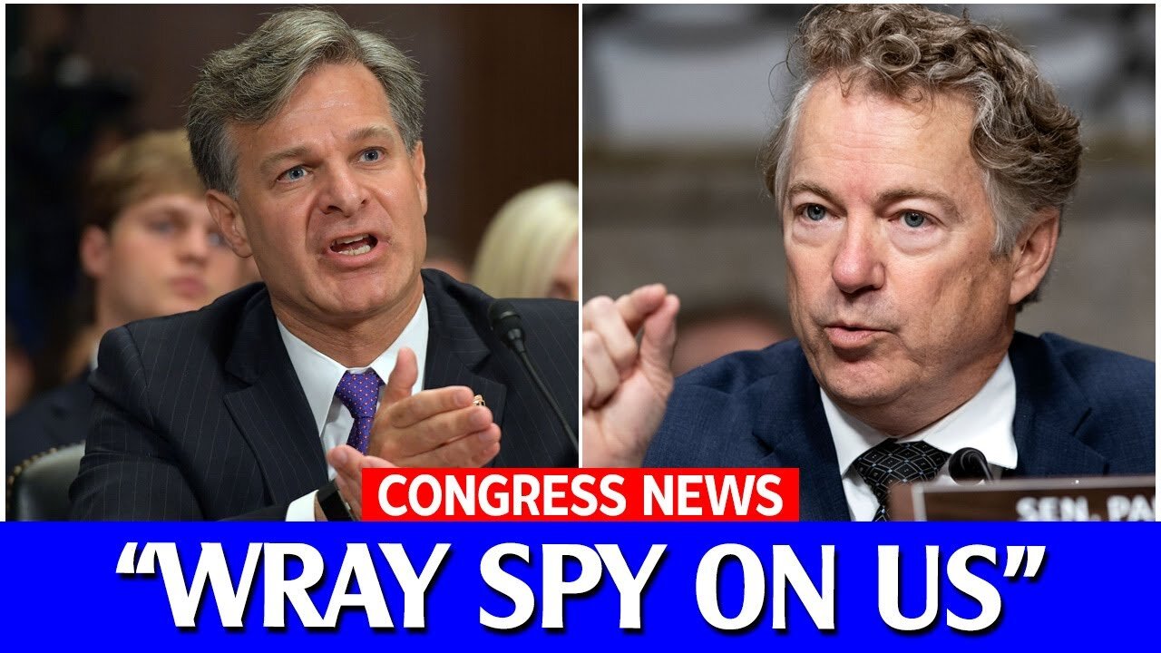 'FBI SPY ON TRUMP'S CAMPAIGN' Wray HIDES LIKE RAT After Rand Paul NAILS Him For 'Invading Privacy'