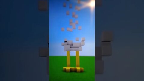 MINECRAFT: PIXEL ART CAINDO!!! #shorts