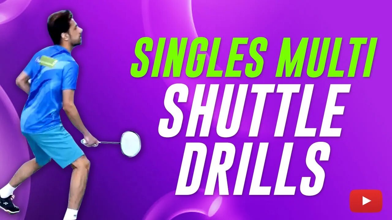 Become a Better Badminton Player - Singles Multi Shuttle Drills - Abhishek Ahlawat