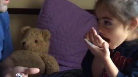 Little Girl Has Priceless Reaction After Trying Pop Rocks Candy