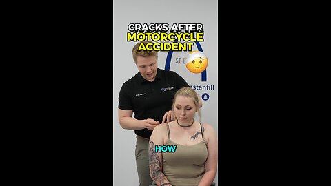 She Wrecked Her Motorcycle! #chiropractor #backpain #neckpain #headaches