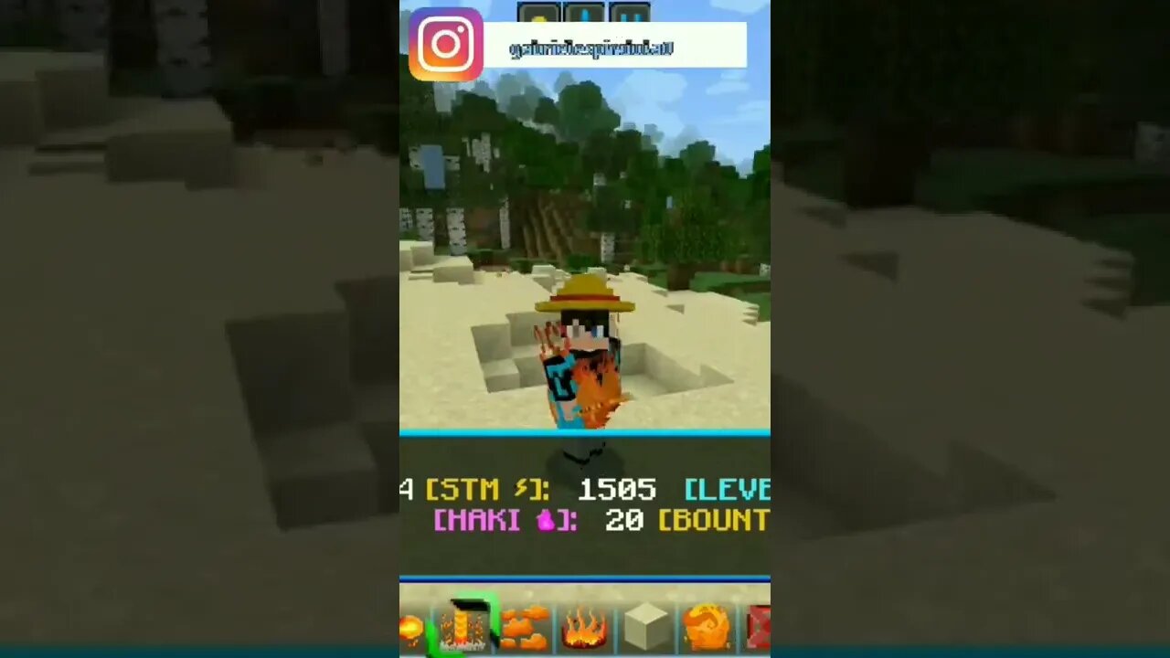 One Piece no minecraft😱😱😱😱😱😱😱🔥🔥🔥🔥#shorts #viral #anime #onepiece