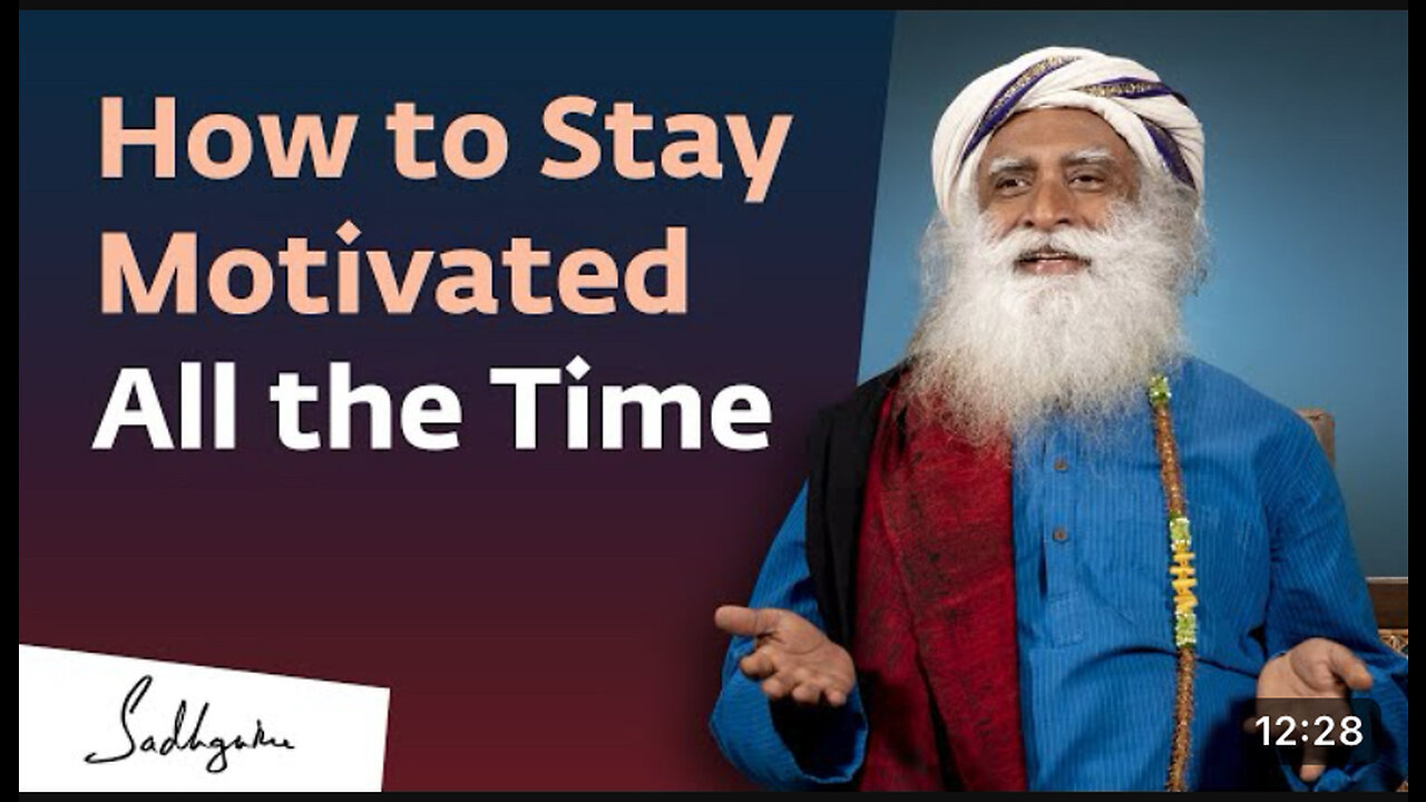 Unlocking the Secrets to Stay Motivated | Your Guide to Consistent Inspiration 💪|Sadhguru Answers