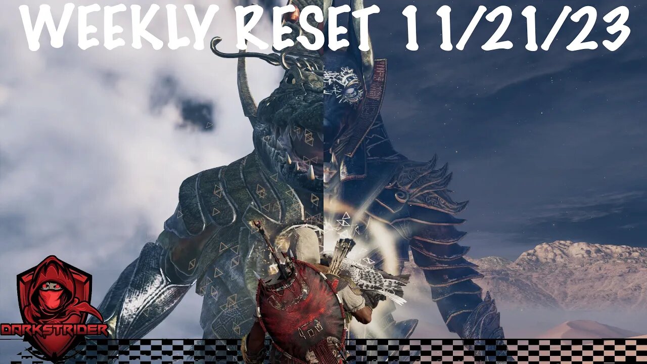 Assassin's Creed Origins- Weekly Reset 11/21/23