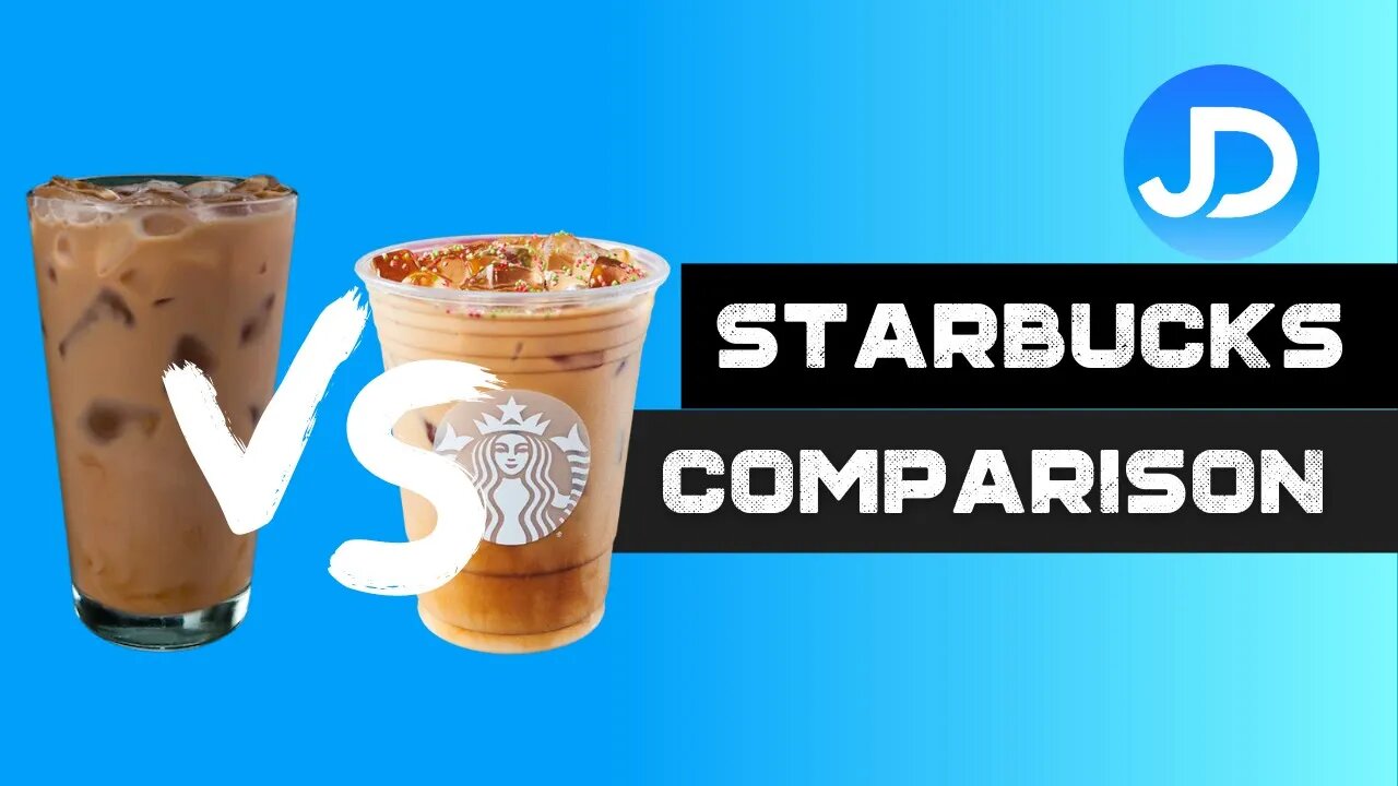 Starbucks Comparison Iced Coffee Vs Iced Latte