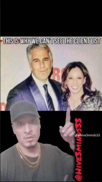 Kamala Harris exposed and this may be the reason why Epstein client list is hidden 🤔🤔