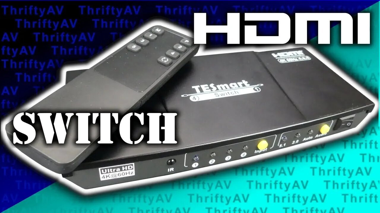 Change Video Sources! The 4 Port 4K60 HDMI Switch from TESmart!