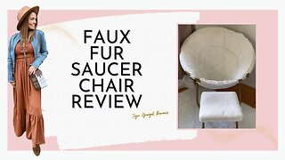 Faux fur saucer chair and ottoman review