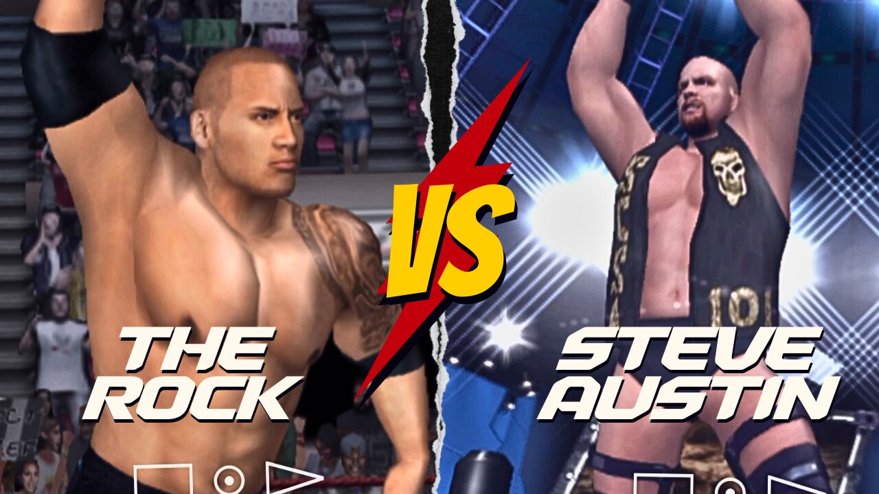 WWE! Here Comes The Pain! The Rock vs Stone Cold Steve Austin | CloudCast Gamer