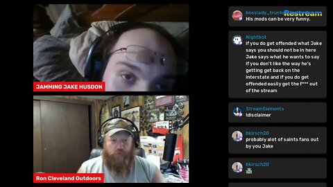 jake and @RonCleveland Outdoors talking about stream times