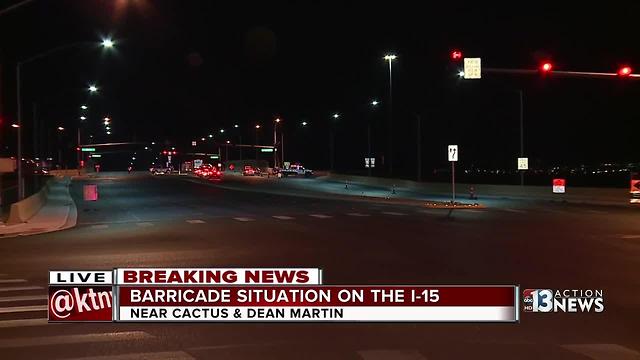 Standoff on I-15 near Cactus