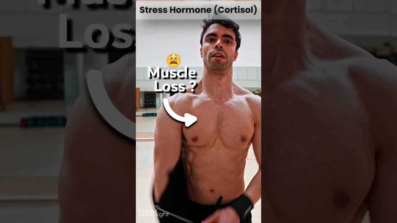 Stress Hormone is KILLING your Muscles ?👀 #cortisol #musclebuilding #fatloss