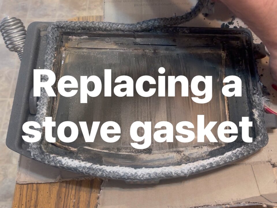 DIY pellet stove door gasket replacement