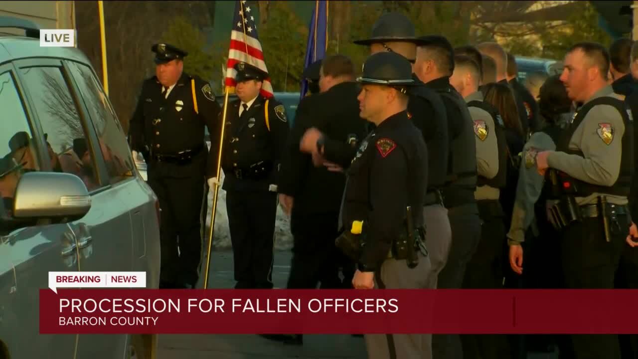 Procession for fallen WI officers