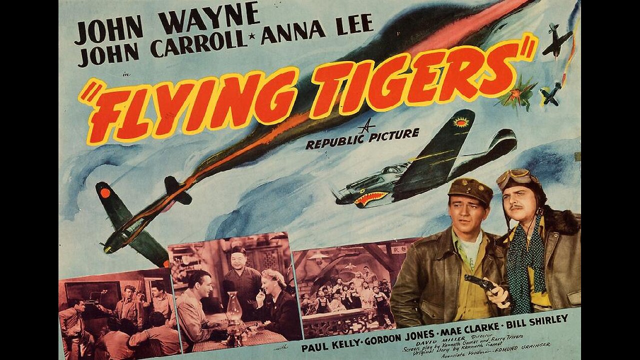 FLYING TIGERS 1942 John Wayne, John Carroll & Anna Lee FULL MOVIE in HD