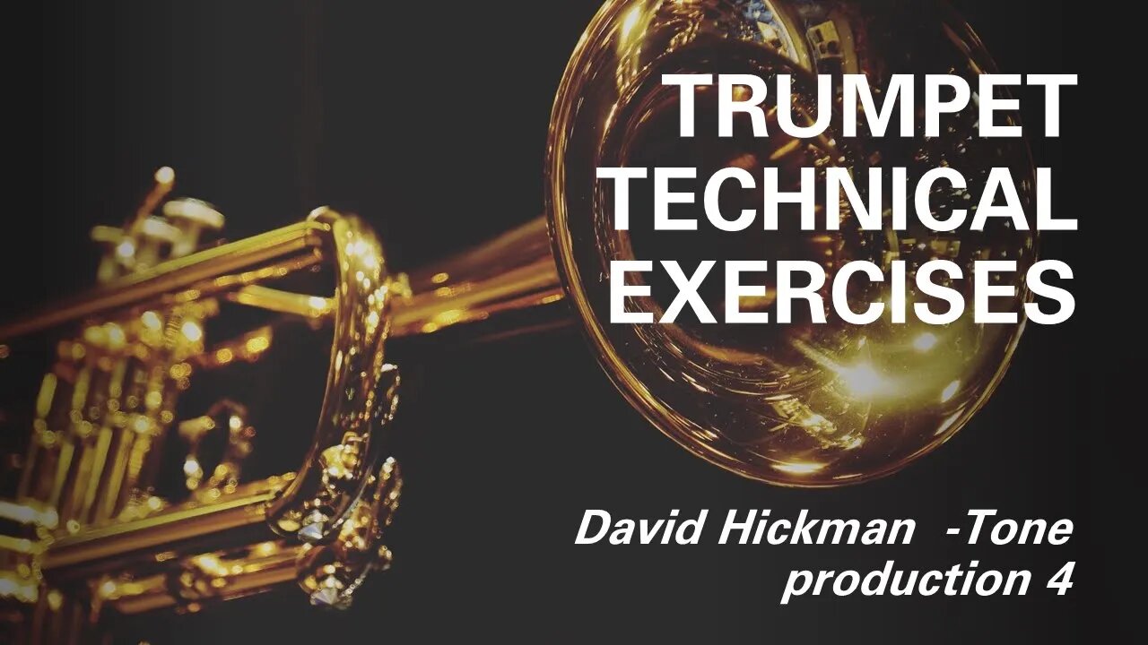 🎺🎺🎺 Trumpet Lessons with David Hickman -Tone production 4 [Breath Attack]