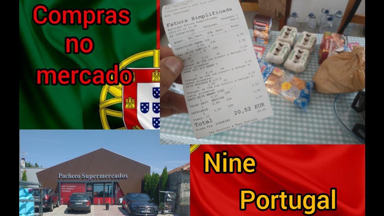 Como é um mercado em uma aldeia Portuguesa