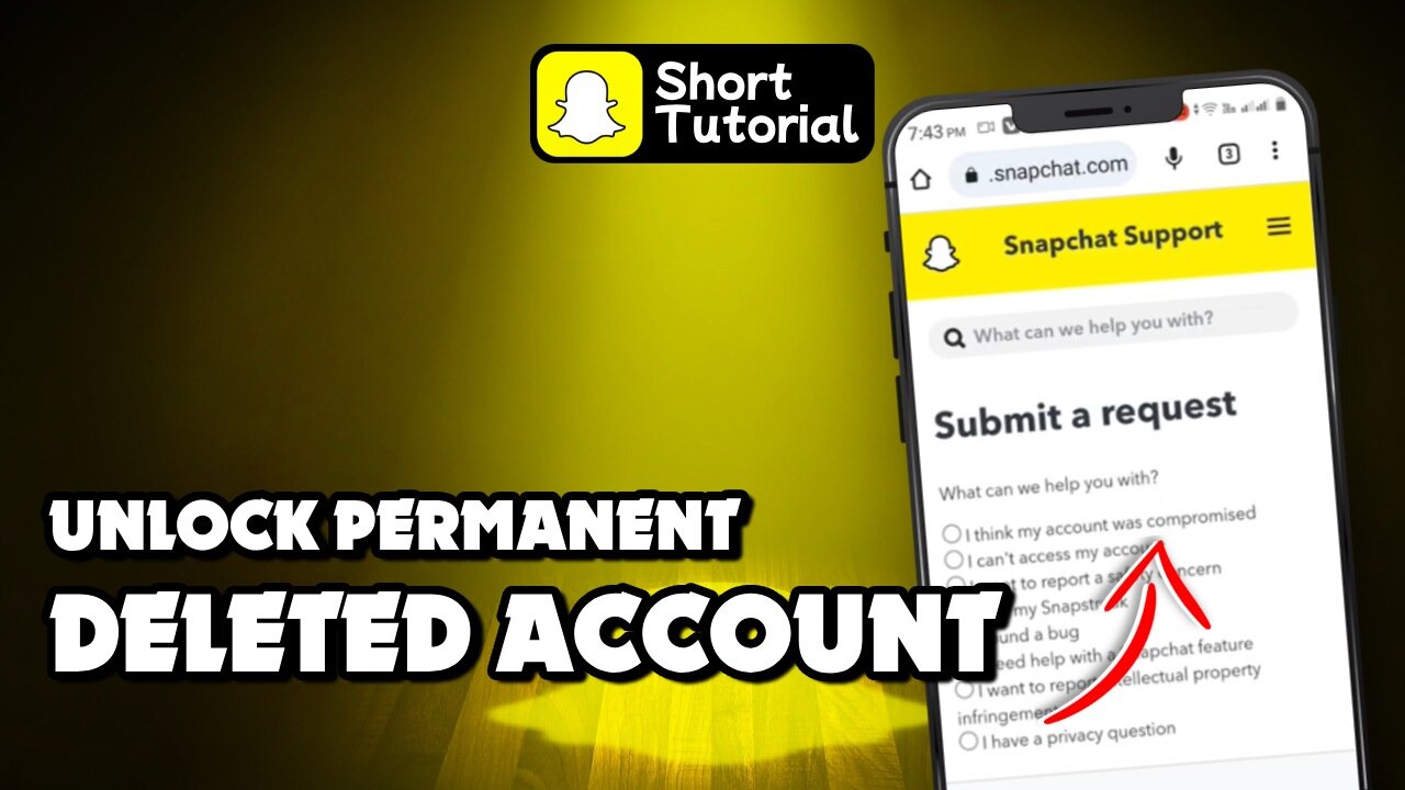 How to unlock your permanently locked Snapchat