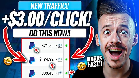 NEW Traffic Source Pays 300 PER CLICK 250 PER DAY Make Money Online 2023