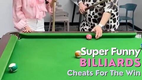 Super Funny, Billiards Cheating But She's Not Having It