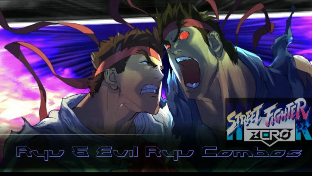 Hyper Street Fighter Zero - Ryu & Evil Ryu Combos