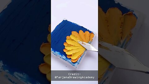 She made a 3D painting out of Oil Pastels... #art #painting #oilpastel
