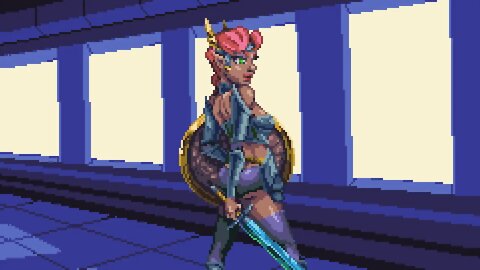 Pixel Art Animation: Valkyrie Maiden Rohildr