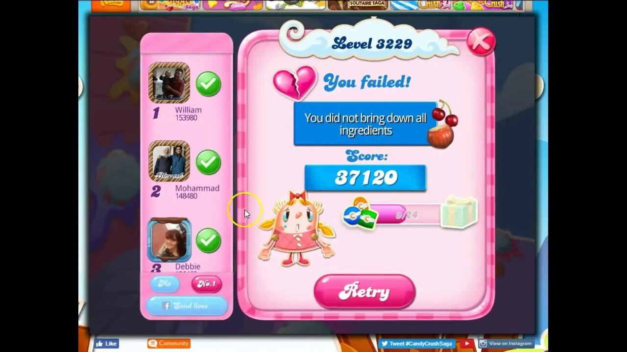 Candy Crush Level 3229 Talkthrough, 38 Moves 0 Boosters