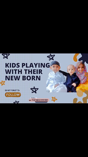 Heartwarming Sibling Bonding with the New Arrival! ❤️👶👦👧