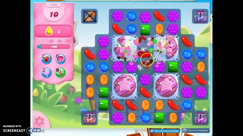 Candy Crush Level 1439 Audio Talkthrough, 2 Stars 0 Boosters