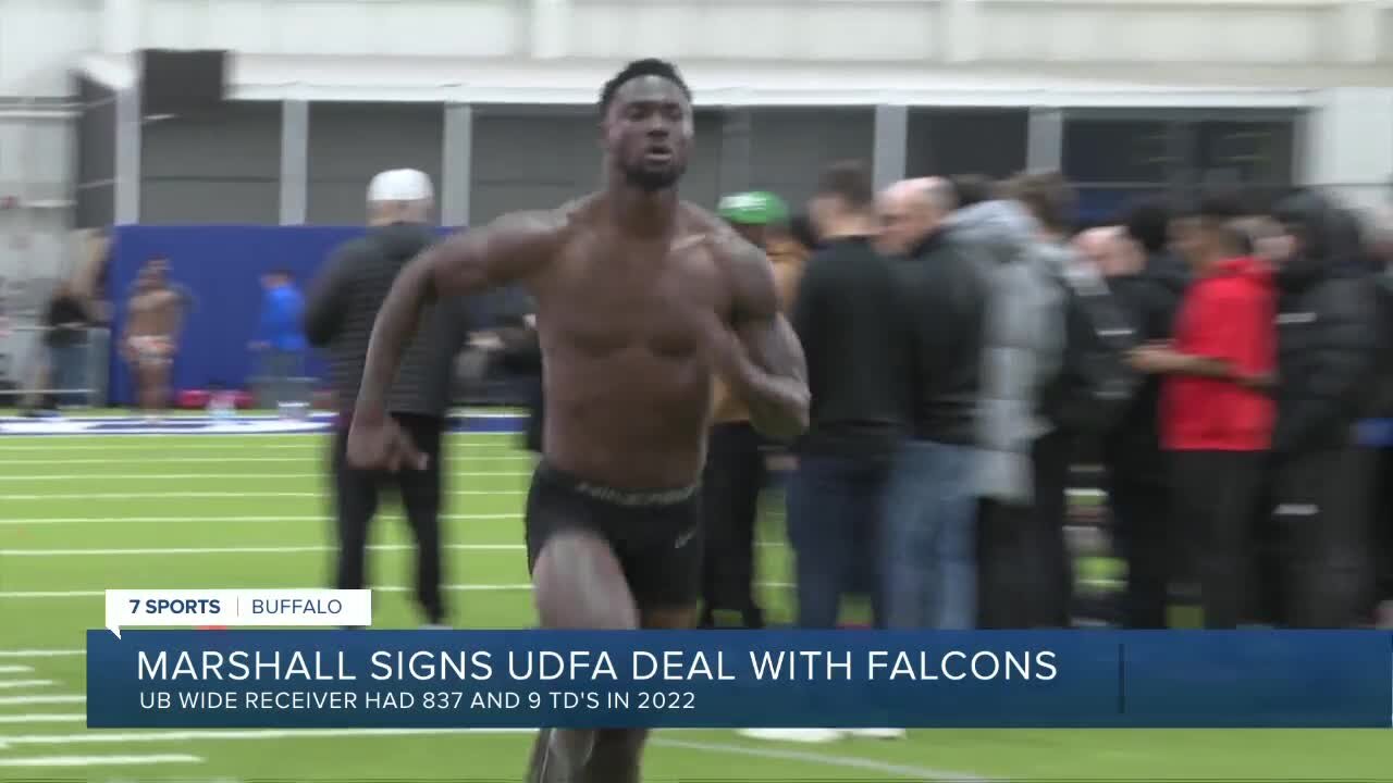 Buffalo wide receiver Justin Marshall signs UDFA with Atlanta Falcons