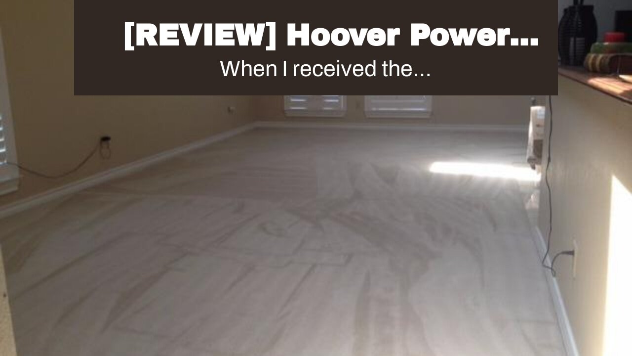 [REVIEW] Hoover Power Scrub Deluxe Carpet Cleaner Machine, Upright Shampooer, FH50150V, Red