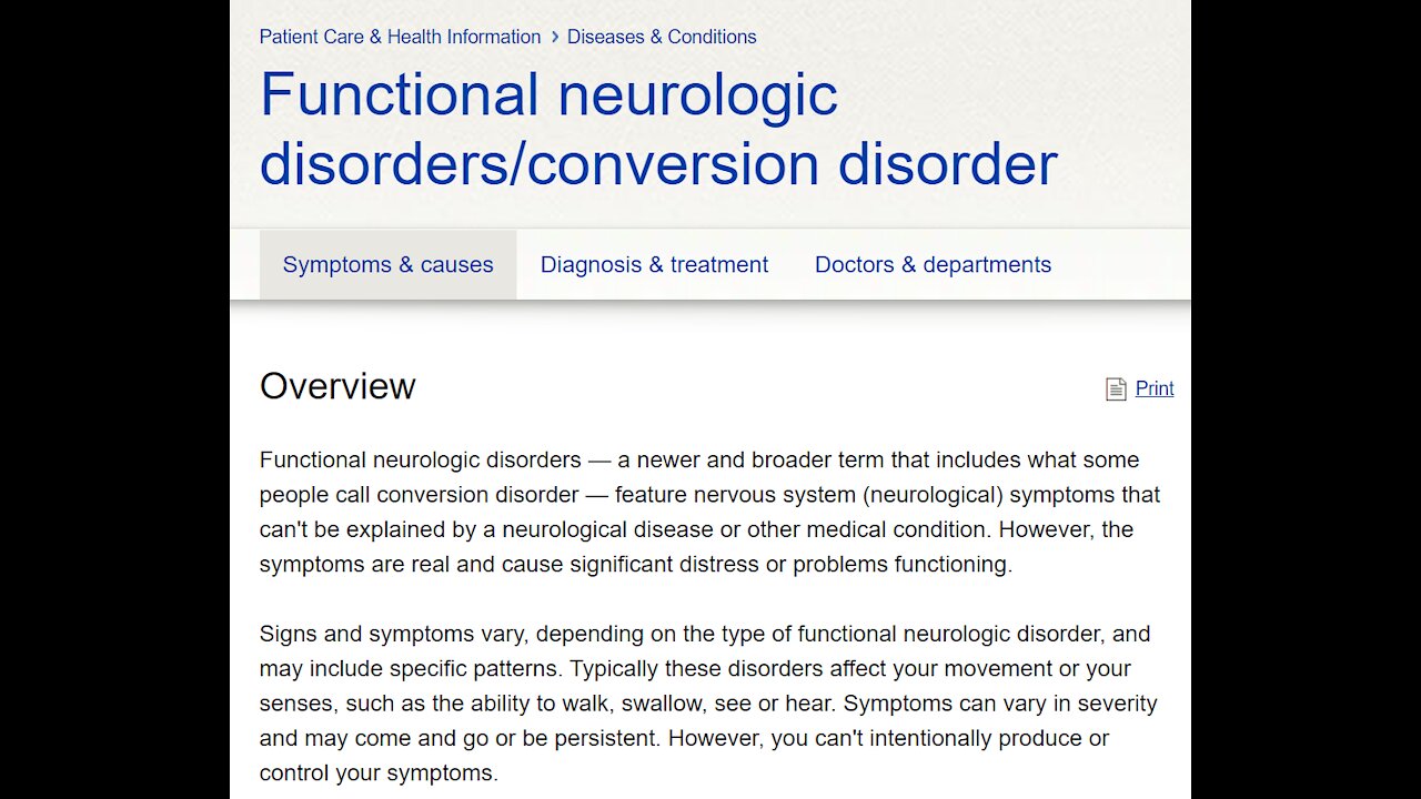 Supporter Video | Fictional Neurological Disorder, the new term to