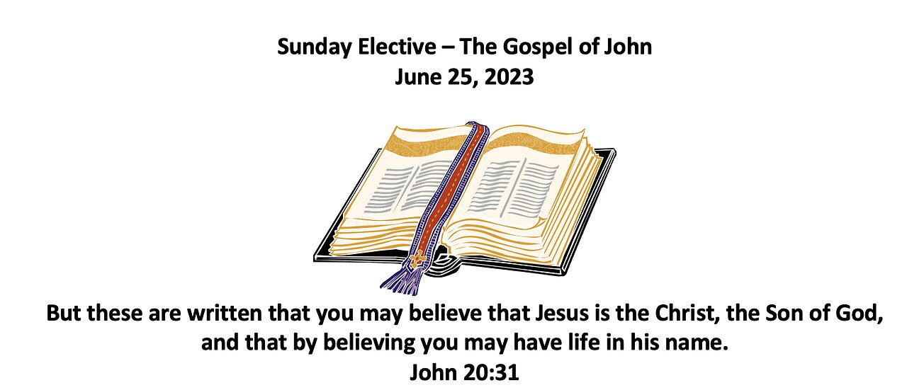 23-06-25 Sunday Elective - John 1:35-51