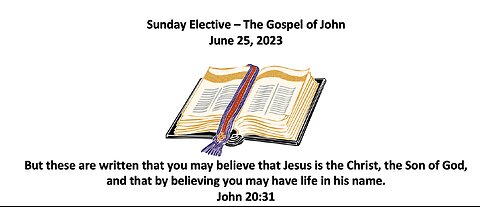 23-06-25 Sunday Elective - John 1:35-51