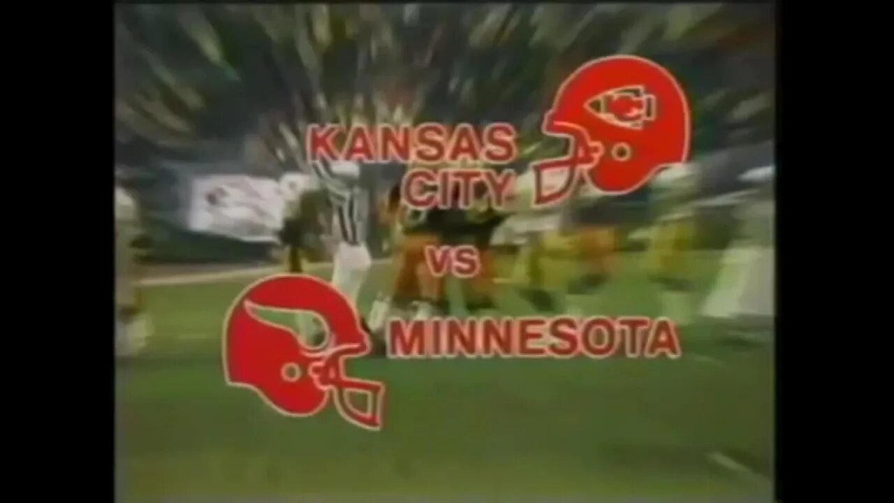 1981-12-20 Kansas City Chiefs vs Minnesota Vikings