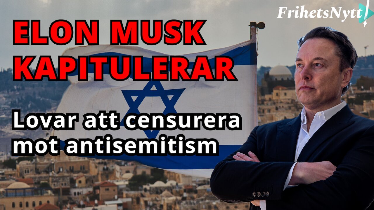 Elon Musk och Twitter ska ta upp kampen mot antisemitism = Censuren kommer ta över