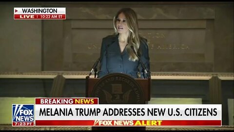 Melania Trump Addresses New US Citizens!!!