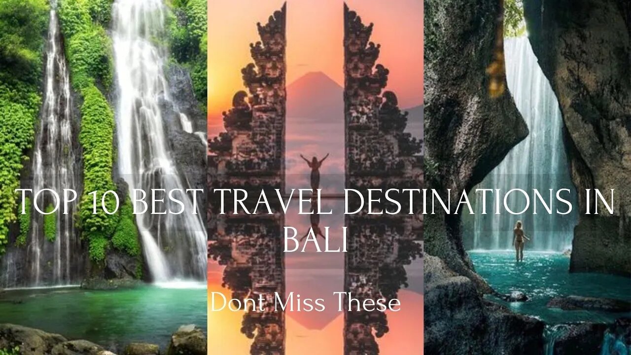 The top 10 Best Places To Visit In Bali!#viralvideo #subcribemychannel #videos #bali #places #viral