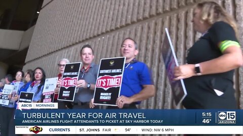 American Airlines flight attendants to picket at Sky Harbor